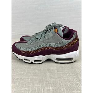 Nike Air Max 95 Premium Bordeaux Yellow Womens Sz‎ 7.5